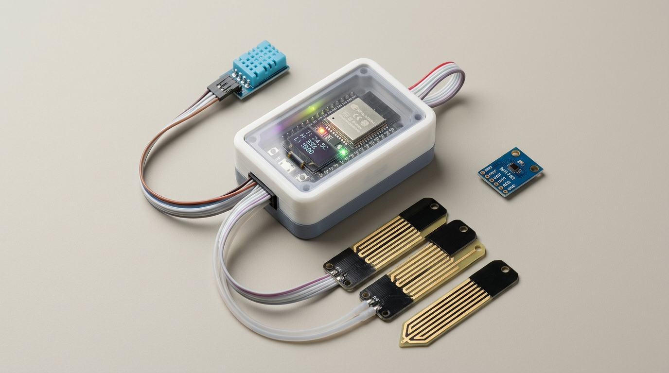 ESP32 Home and Plant Health Monitoring IoT Platform